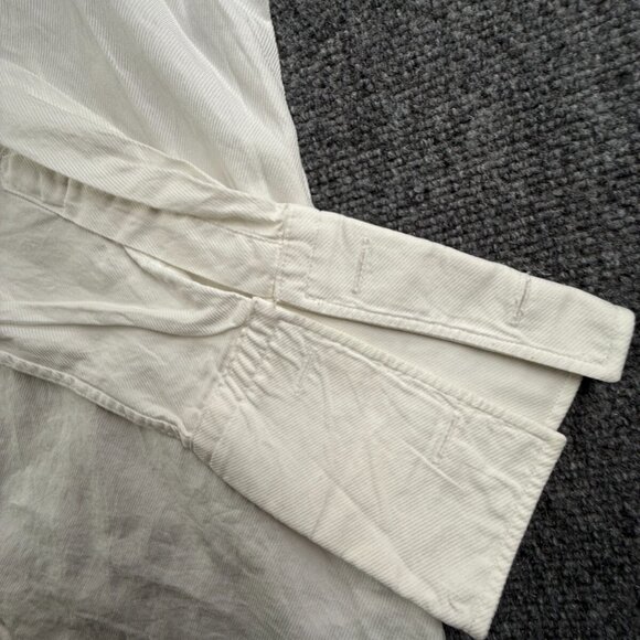 Massimo Dutti White Long Sleeve Button Up Shirt Cutaway Size 15.5 French Cuff - Picture 10 of 16